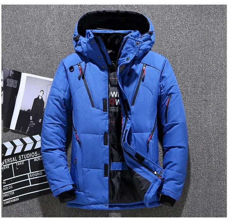 Winter Mens White Duck Down Jacket