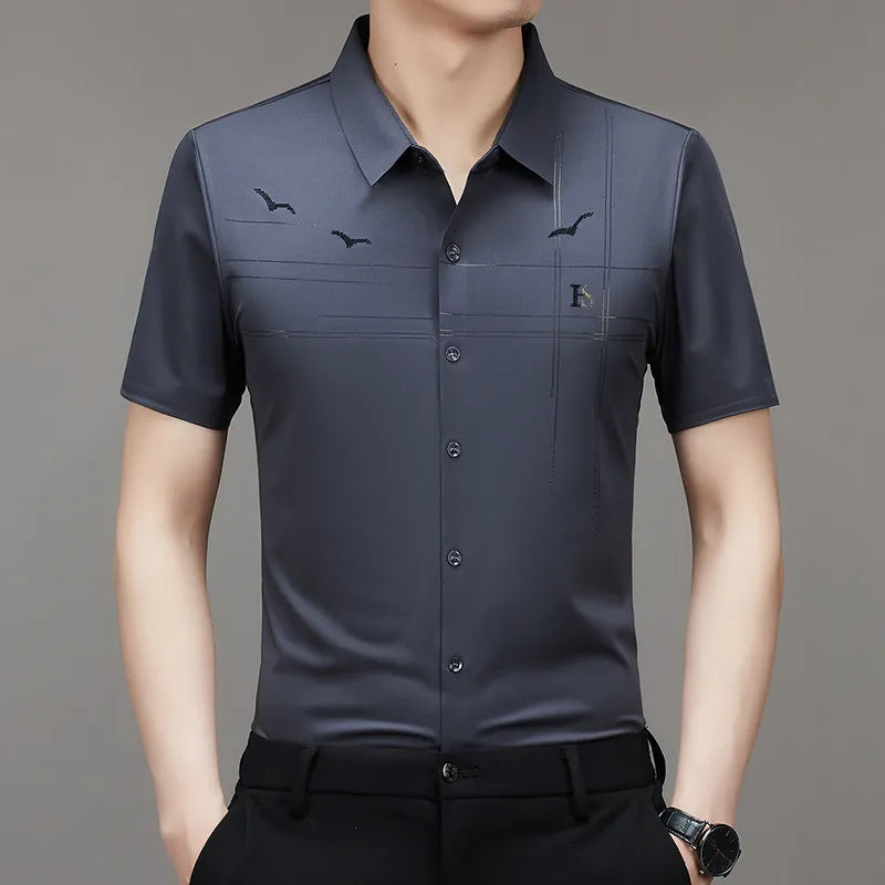 Ice Silk Business Shirt