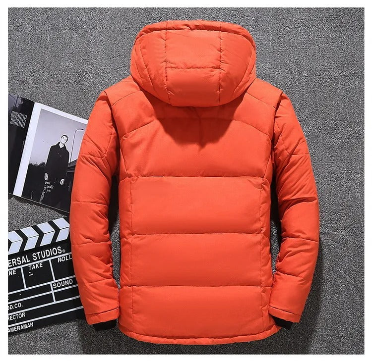 Winter Mens White Duck Down Jacket