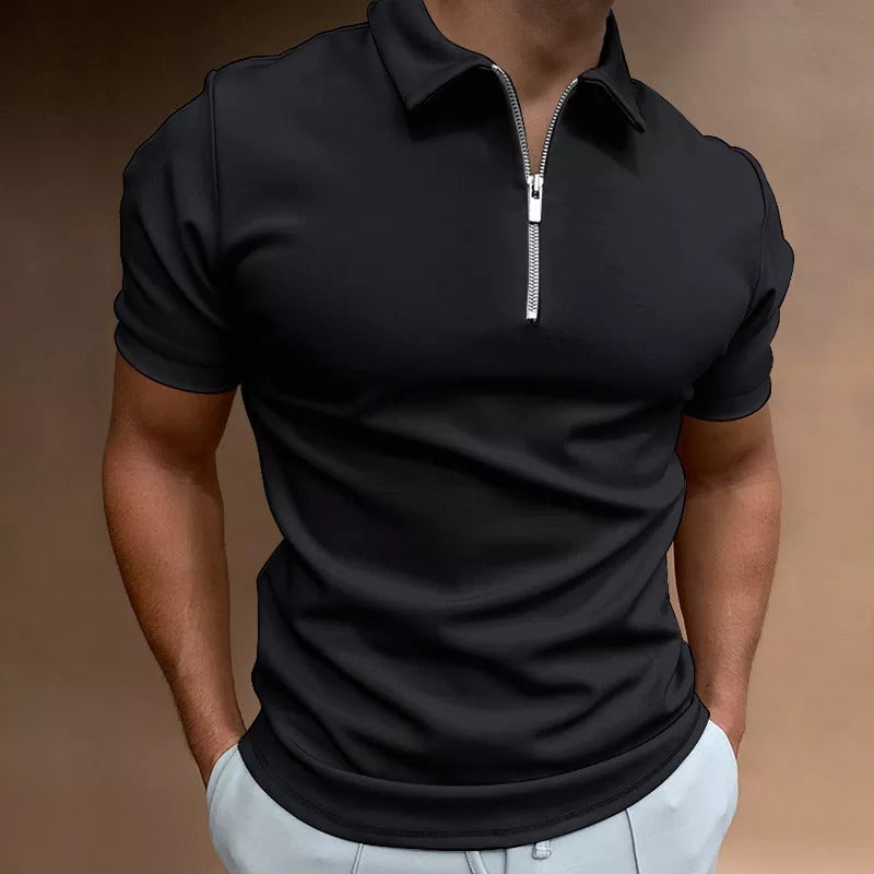 Zipper Polo Shirt