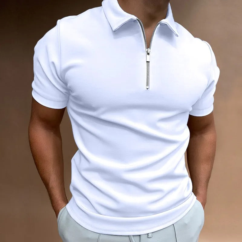 Zipper Polo Shirt